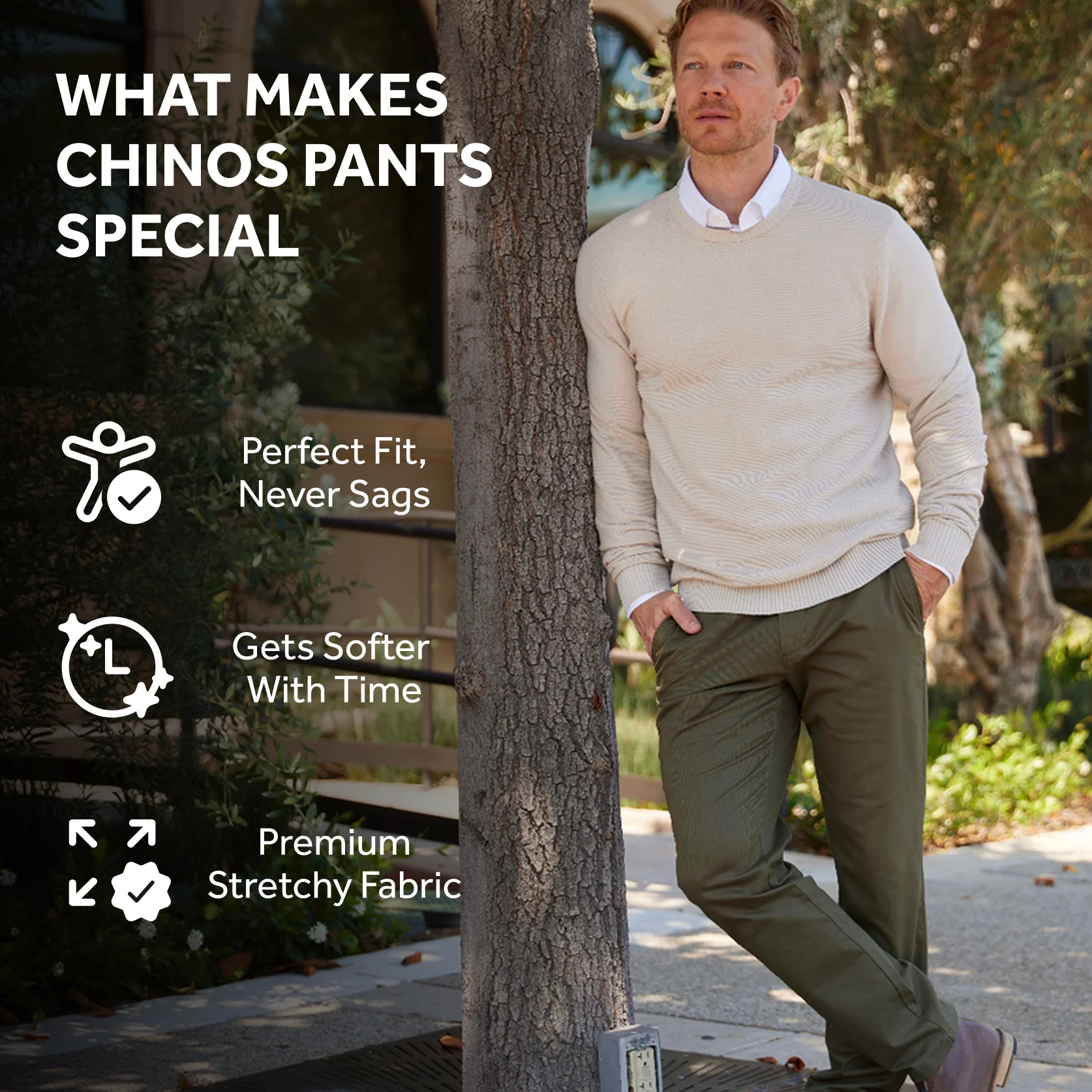 Feel Good Camo Olive Chinos - Image 10