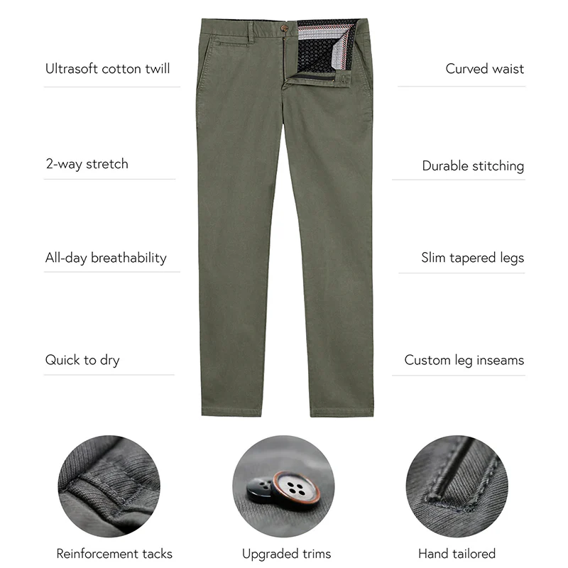 Feel Good Camo Olive Chinos - Image 20