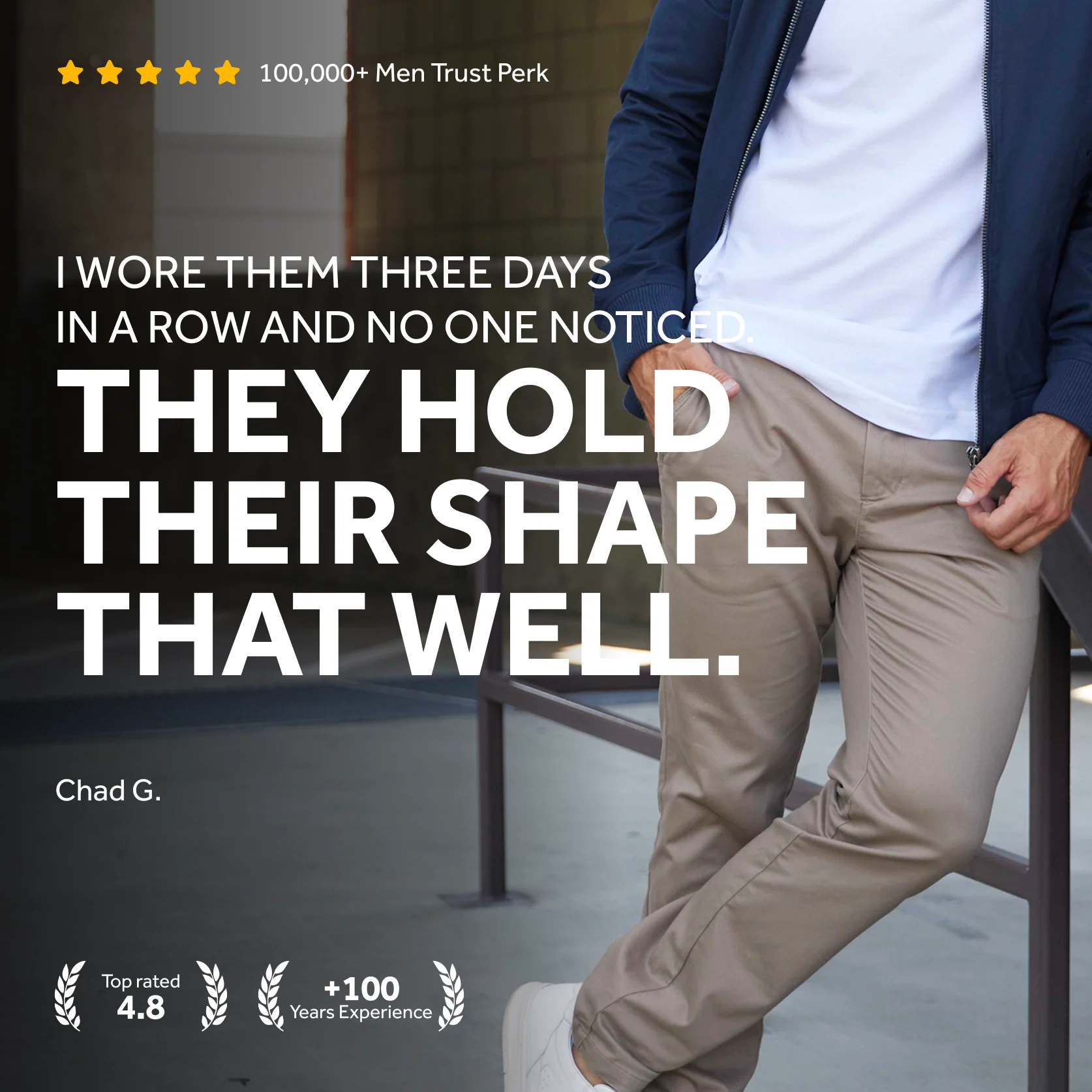 Feel Good Dark Khaki Chinos - Image 11