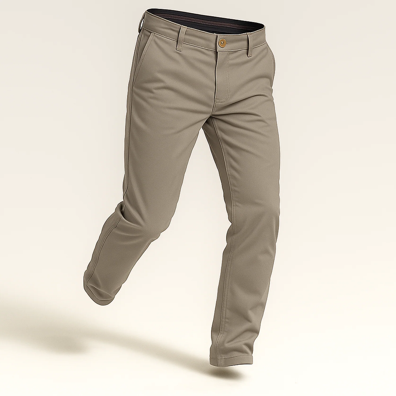 Feel Good Dark Khaki Chinos - Image 16