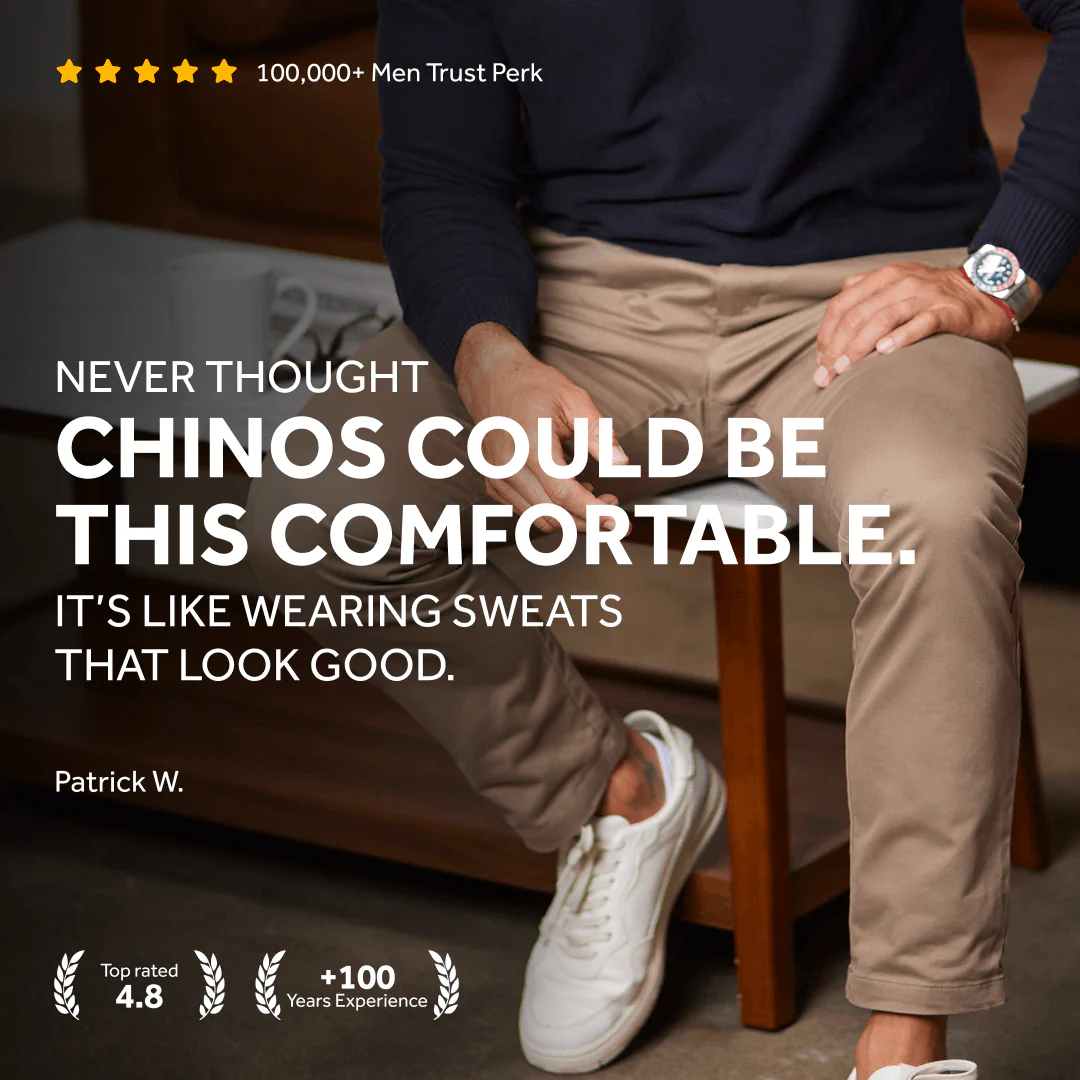Feel Good Dark Khaki Chinos - Image 4