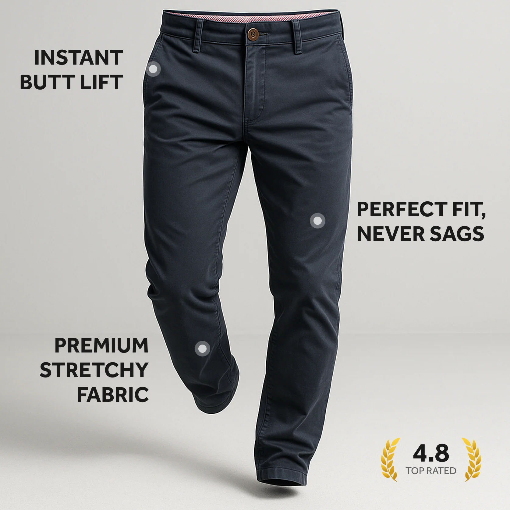 Feel Good Chinos in Ink Blue - Image 9