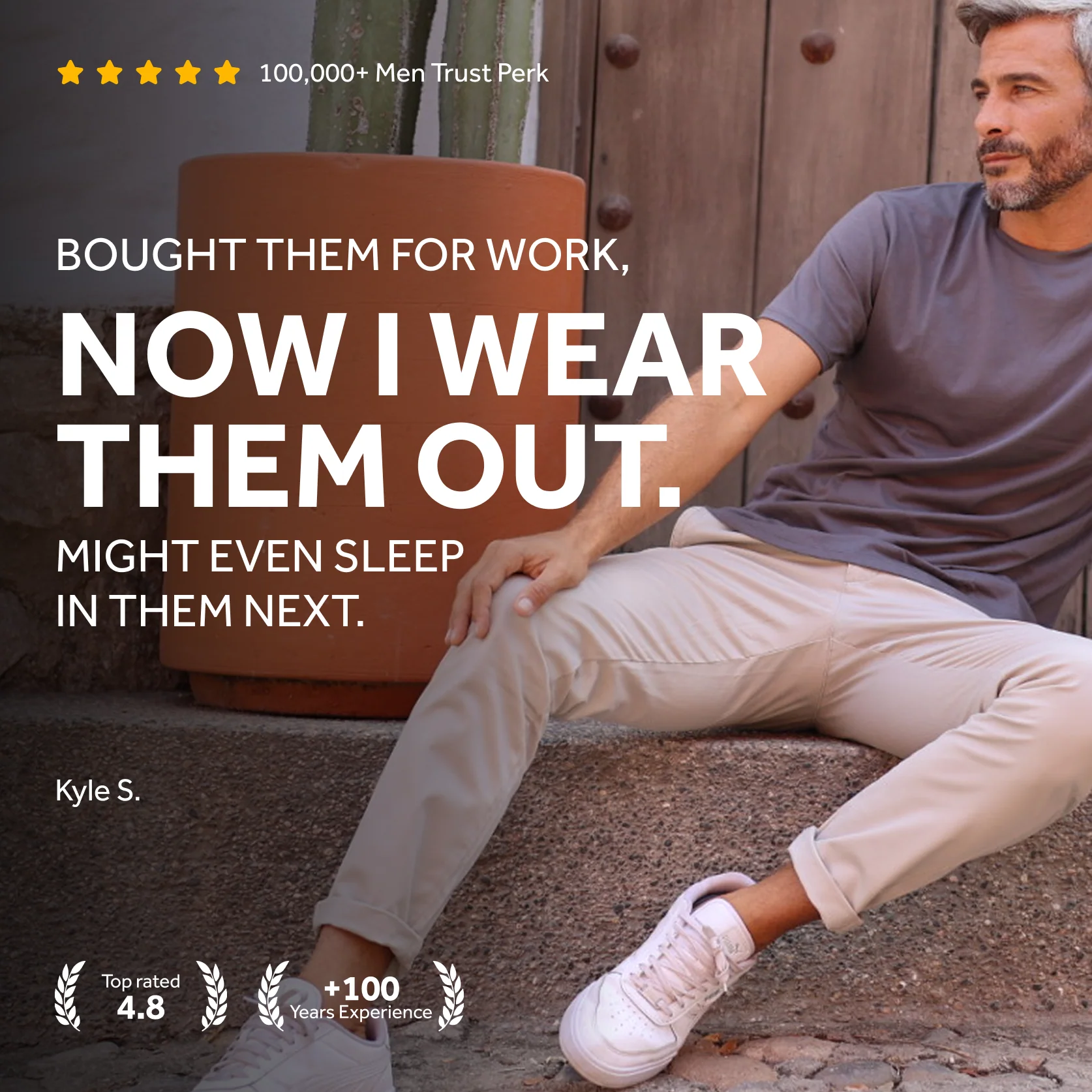 Feel Good Light Khaki Chinos - Image 11