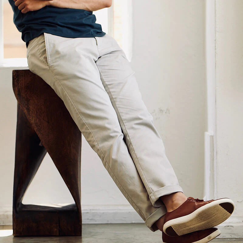Feel Good Light Khaki Chinos - Image 18