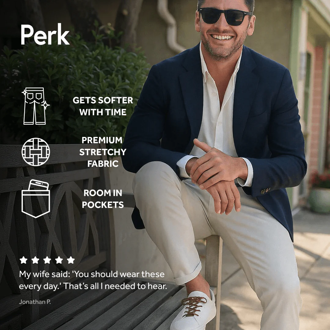 Feel Good Light Khaki Chinos - Image 6