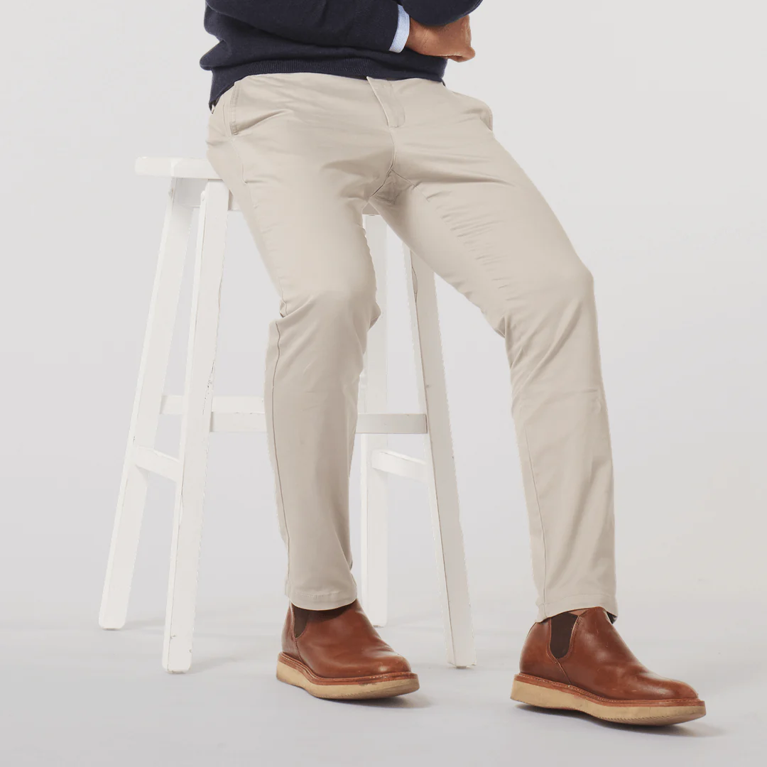 Feel Good Light Khaki Chinos - Image 7