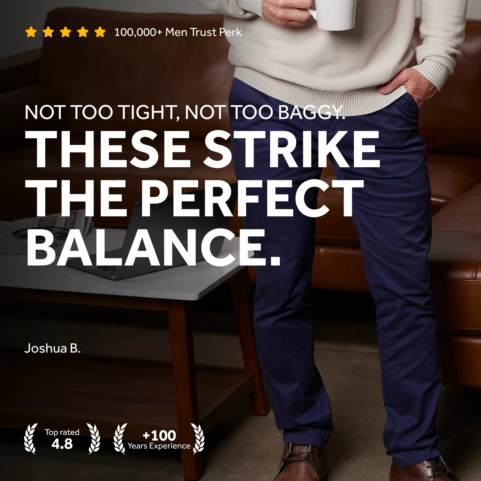 Feel Good Riverside Blue Chinos - Image 11