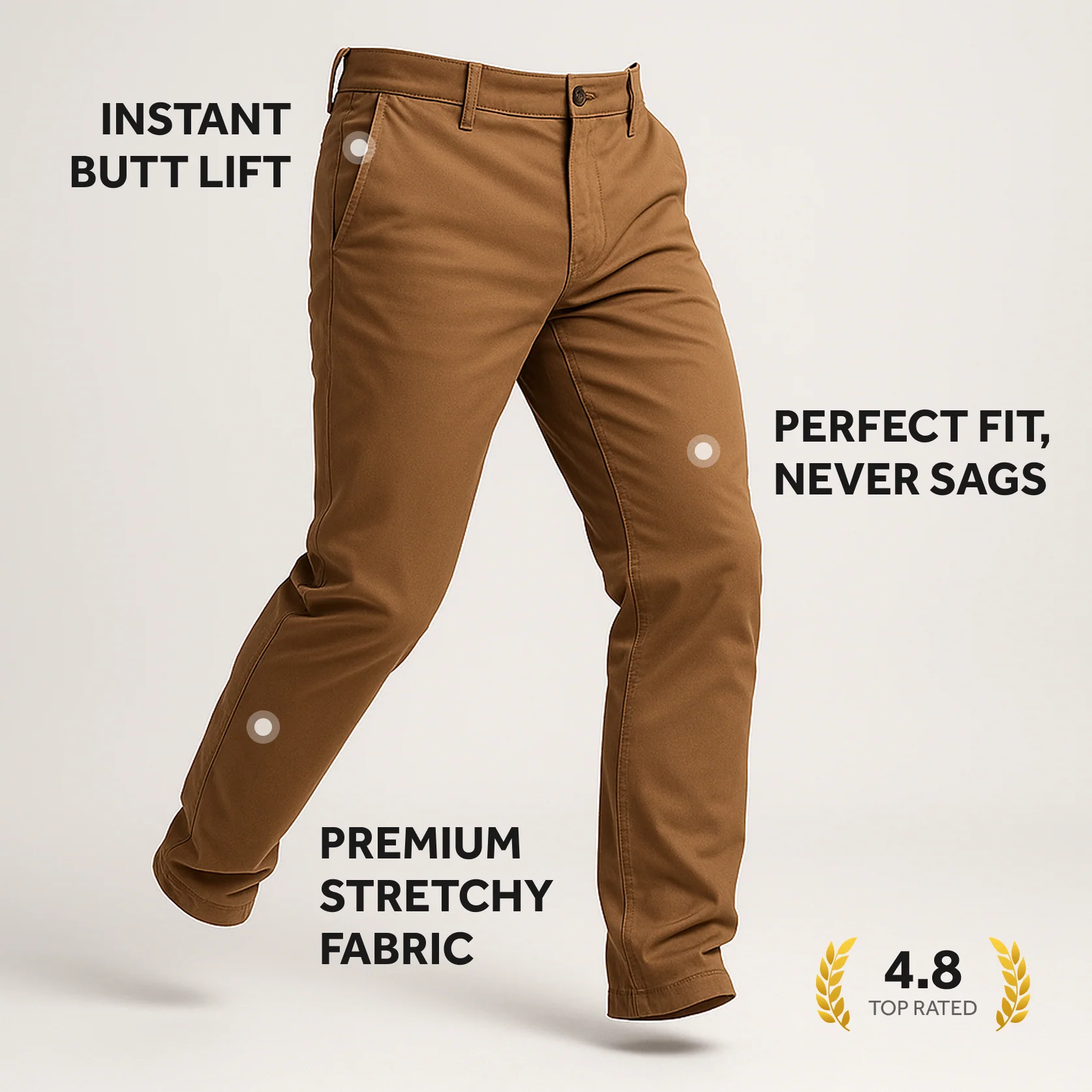 Feel Good Chinos in Smooth Oak - Image 17