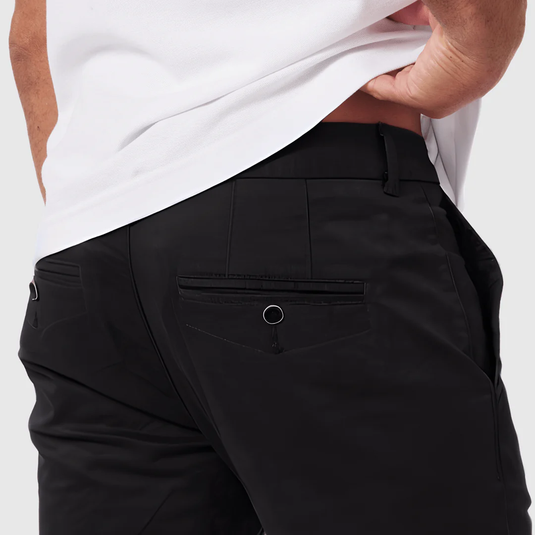 Feel Good Solid Black Chinos - Image 5