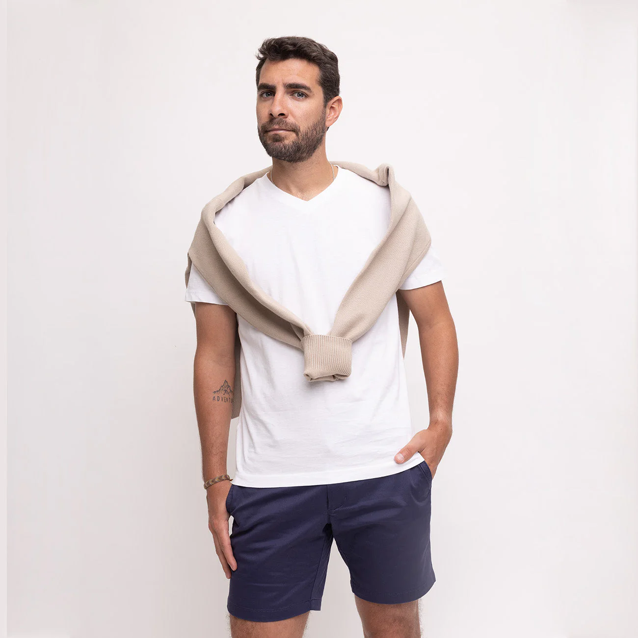 Feel Good Shorts in Light Khaki - Image 25